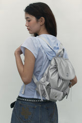 RIBBON POINT MINI BACKPACK [SILVER]