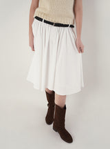 Button midi skirt