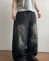 Block Panel Denim Pants