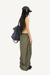 Button ribbed sleeveless