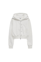 bt フードジップアップ (white)