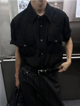 [S/S] Western シースルーリンクルシャツ(3color)