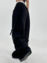 (SHIRRED BOW❤/BRUSHED FLEECE❤/100% COTTON) TRAINING BOW PANTS - 3 COLOR
