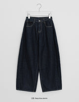Detney Pintuck Denim Wide Brushed Pants XL