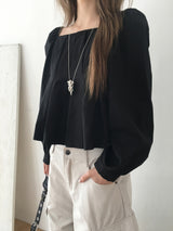 Piano puff blouse