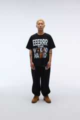 ウィークエンドウォリアーピーポーアートワークTシャツ (ブラック)