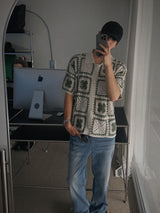 ASCLO Clover Crochet Short Sleeve Cardigan (2color)