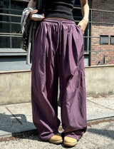 [U-BASIC] Chico Summer Two-Pin Tuck Nylon Pants