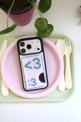 [MADE] ナンバー3 エモジ ケース+カードスロット(Vintage pink)