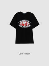 パームツリーマッスル半袖Tシャツ