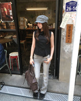Wrinkle shirring cap