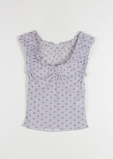 SHIRRING DOT 2-WAY TOP