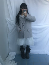 Hairy cream jacket