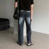 LMN Labo Wide Brush Pintuck Denim Pants (2 colors)