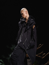 RELABEL 24AW クリサリス - コクーンブレイキング 取り外し可能マルチジップ マルチモーフ デコンストラクト パンチング ジャケット