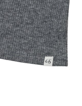 ボタン オフショルダー ニット(GREY)