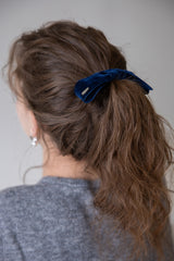 Velvet ribbon knot hairpin (2colors)