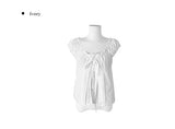 Borin Frill Lace Ribbon Layered Sleeveless Blouse