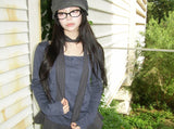 check scarf tee