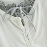 Sora Layered Button Top