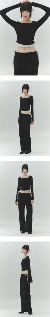 LOWER SQUARE TOP black