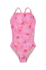 [Floral Veil_pink] One Piece Swimsuit