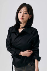 HALO WRAP SHIRT / BLACK