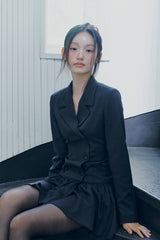 LIORA JACKET DRESS charcoal