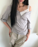 Turning Roll-Up 7-Sleeve T-Shirt