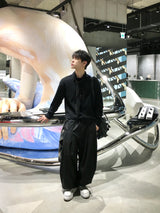 カインワッフルクロップロングスリーブ 3C