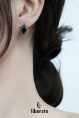 Crushed Square Cubic Earring