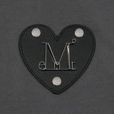カエンメタルロゴカットアウトワンショルダーフードTシャツ
