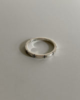 Hove cross ring (silver) *1PCS