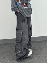 カーブディテールハンマーバルーンパンツ