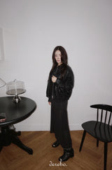 Vibe open long-sleeved cardigan knitwear