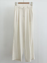 Light Cool Pintuck Wide Slacks