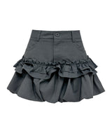 Seoul Ruffle Puff Mini Skirt