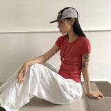 Robuck Basic Round Short Sleeve T-Shirt