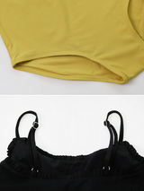 Monoring Frill Button Monokini (2color)