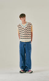 FRIEZE KNIT VEST