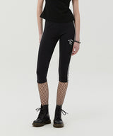 LINEポイントショートレギンス [BLACK]