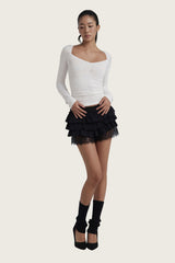 Tutu Ballet Lace Skort, Black