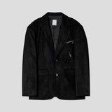 90's Sharoon Suede Zipper Jacket (2 colors)