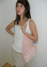 [shiwonderful x voor] Floral Lace Shirring Shoulder Bag_Pink
