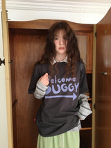 【即日発送】YWD WELCOME T-SHIRTS_CHARCOAL (1color)