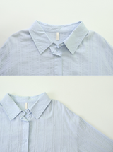 #Natural Stripe Summer Loose Shirt (4color)