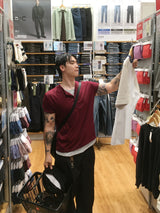 No.1802 layered HN half T (3color)