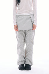 Parkaring layered shirring pants