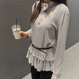 STRIPE WRINKLES TSHIRT WHITE