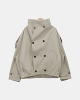 Bue Double-Button Short Trench Jacket